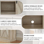 Meuble TV de console multimédia en bois Meuble de divertissement