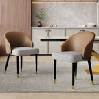 Table à manger rectangulaire extensible en pierre frittée 94.48 9 pièces avec 8 chaises en similicuir