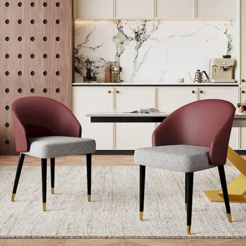 Table à manger rectangulaire extensible en pierre frittée 94.48 9 pièces avec 8 chaises en similicuir