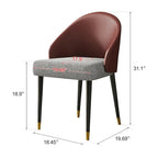 Table à manger rectangulaire extensible en pierre frittée 94.48 9 pièces avec 8 chaises en similicuir