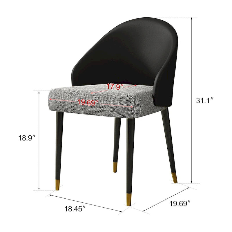 Table à manger rectangulaire extensible en pierre frittée 94.48 9 pièces avec 8 chaises en similicuir